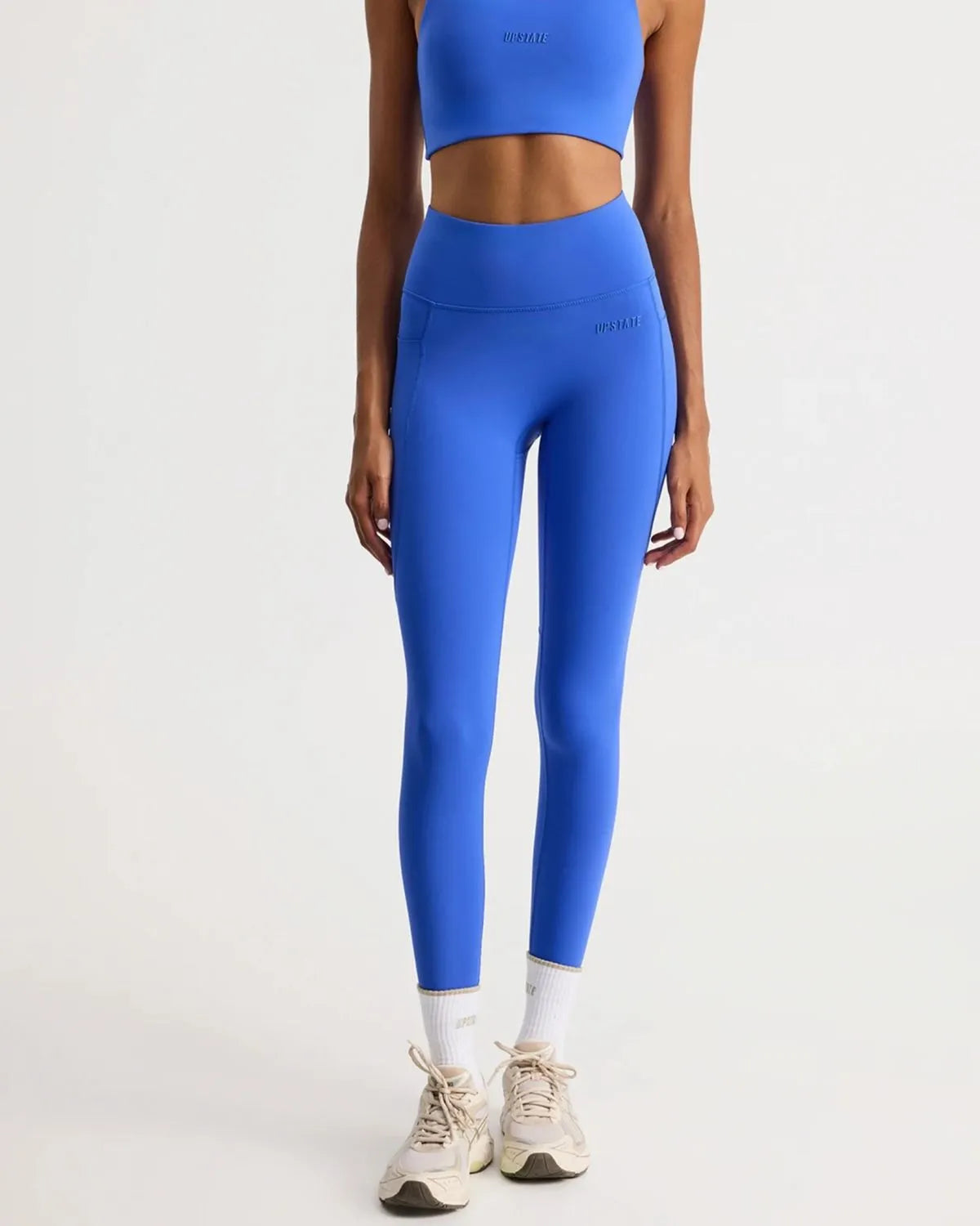 Upstate Butter Pocket 7/8 Tights Electric Blue